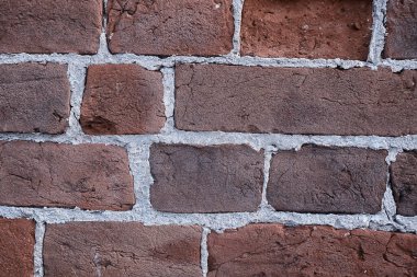 Eski tuğla duvar kırmızı, klasik arkaplan panorama soyut taş