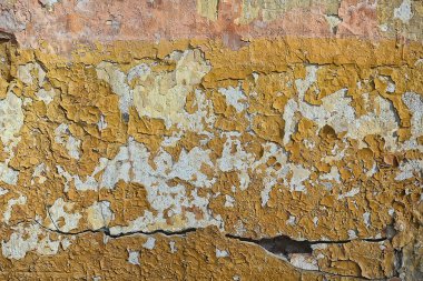 Kahverengi sıva duvar, boş grunge vintage yüzey tasarımı