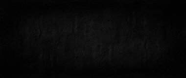 panorama siyah beton arkaplan duvarı, soyut grunge tavan arası dokusu