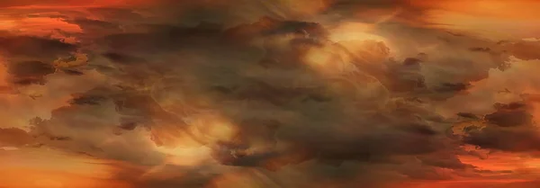 Pomarańczowe Niebo Wszechświat Wirujący Abstrakcyjne Tło — Zdjęcie stockowe