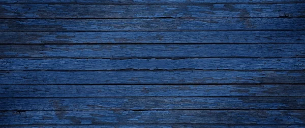 Blauwe Verf Abstracte Vintage Achtergrond Houten Oude Peeling Oppervlak — Stockfoto