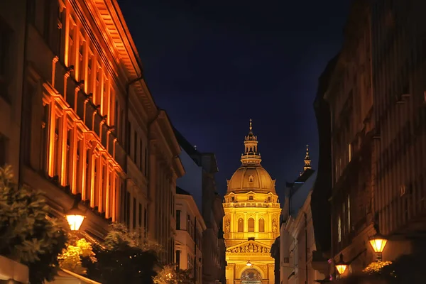 Ночной Вид Архитектуру Budapest Венгерской Туристической Поездки Ночной Жизни Европы — стоковое фото