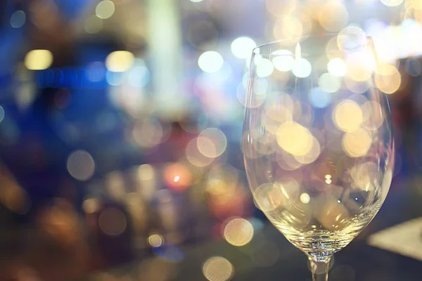 Wieczór Restauracji Niewyraźne Abstrakcyjne Tło Bokeh Koncepcja Alkoholu Kieliszki Wina — Zdjęcie stockowe