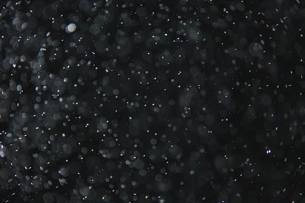 Абстрактний Фон Накладання Білого Боке Падає Вид Сніговий Туман Чорному — стокове фото