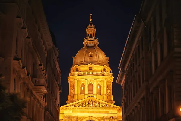 Noc Pohled Architektura Budapest Maďarské Turistické Výlet Noční Život Evropa — Stock fotografie