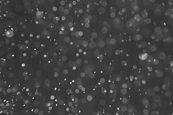 Astratto Sfondo Sovrapposizione Bianco Bokeh Caduta Neve Nebbia Vista Nero — Foto Stock