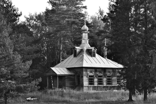 Mosteiro Murom Lago Onega Rússia Construindo Igreja Paisagem Verão — Fotografia de Stock