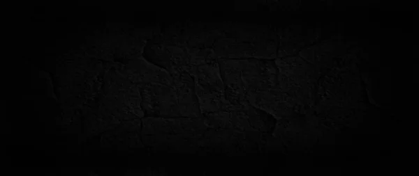 Panorama Mur Fond Béton Noir Texture Abstraite Grenier Grunge — Photo