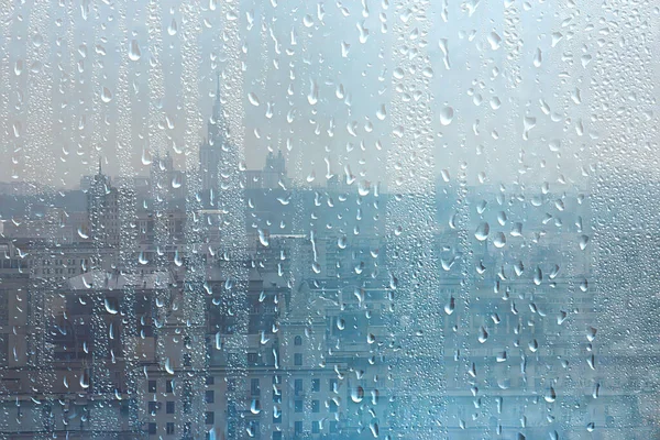 Ландшафтный Дождь Погода Европейском Городе Абстрактный Ландшафтный Фон Осень Европа — стоковое фото
