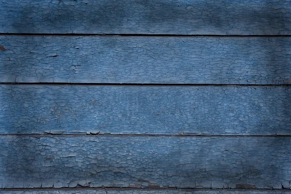 Blue Paint Abstract Vintage Background Wooden Old Peeling Surface — Stock Photo, Image