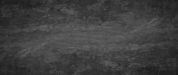 Panorama Zwart Beton Achtergrond Muur Abstracte Grunge Loft Textuur — Stockfoto