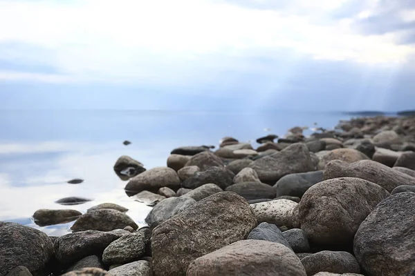 Meer Landschap Zomer Uitzicht Natuur Van Het Noorden Kust Ecologie — Stockfoto