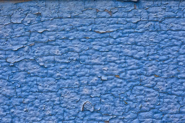 Blue Paint Abstract Vintage Background Wooden Old Peeling Surface — Stock Photo, Image
