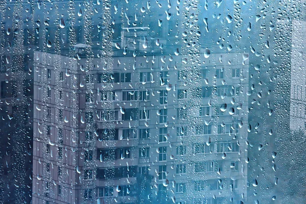 Ландшафтный Дождь Погода Европейском Городе Абстрактный Ландшафтный Фон Осень Европа — стоковое фото