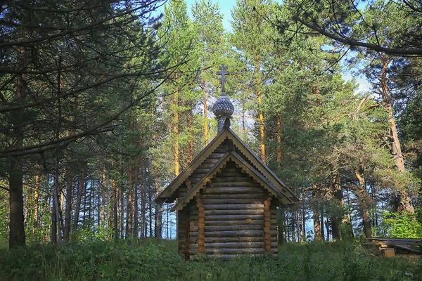 Klášter Murom Jezeře Onega Rusko Stavba Kostela Krajina Létě — Stock fotografie