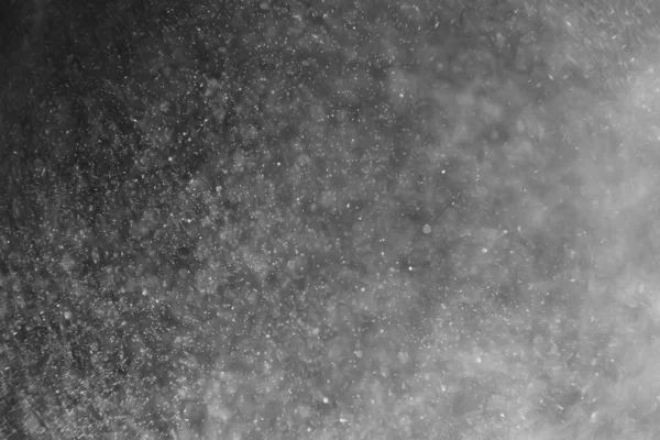 Astratto Sfondo Sovrapposizione Bianco Bokeh Caduta Neve Nebbia Vista Nero — Foto Stock