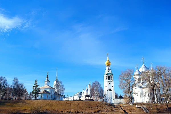 Iglesia Vologda Iglesia Ortodoxa Cristiana Monasterio Vologda Norte Rusia Peregrinos —  Fotos de Stock