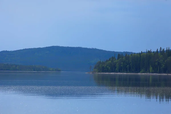 Coucher Soleil Abstrait Sur Lac Paysage Eau Ciel Vue Floue — Photo