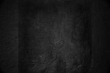 soyut siyah arkaplan boş beton duvar grunge çatlamış dokusu