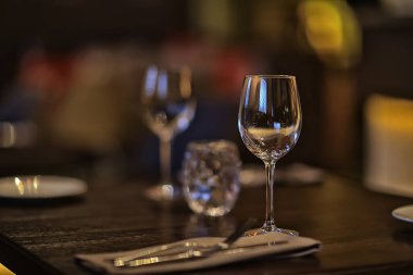 Soyut arka plan, restoran konsepti bulanık arka plan yemek çatalı, bıçak, çatal bıçak, masa takımı