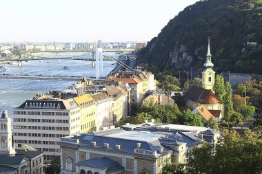Budapeşte turisti, manzara mimarisi Hungary Avrupa tarihi