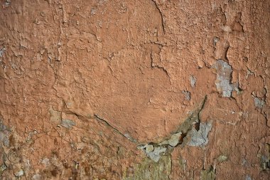 Kahverengi sıva duvar, boş grunge vintage yüzey tasarımı