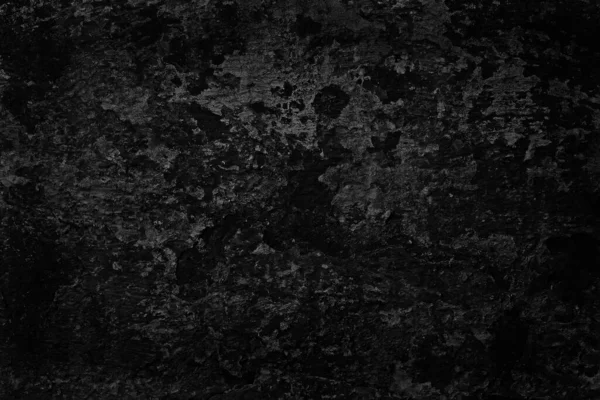Abstraktní Černé Pozadí Prázdný Beton Zeď Grunge Štuk Popraskané Textury — Stock fotografie