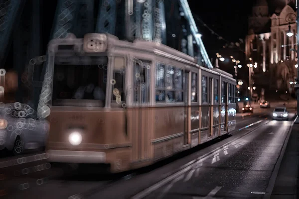 Visão Noturna Arquitetura Budapeste Húngaro Viagem Turística Vida Noturna Europa — Fotografia de Stock