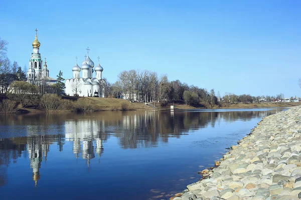 Iglesia Vologda Iglesia Ortodoxa Cristiana Monasterio Vologda Norte Rusia Peregrinos —  Fotos de Stock