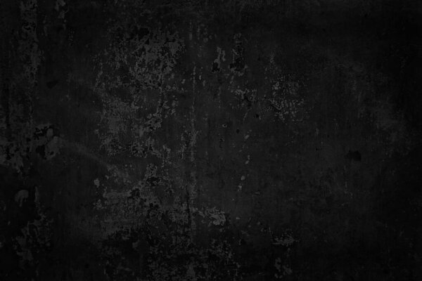 Abstract black background blank concrete wall grunge stucco cracked texture