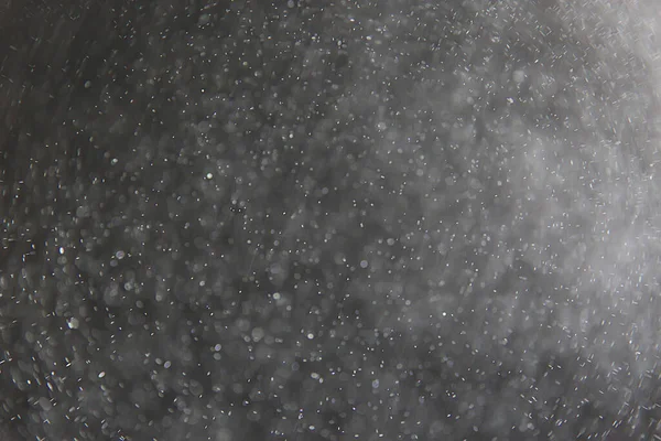 Abstraktní Pozadí Překryv Bílá Bokeh Padající Sníh Mlha Pohled Černou — Stock fotografie