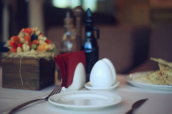 추상적 레스토랑 컨셉은 테이블 — 스톡 사진