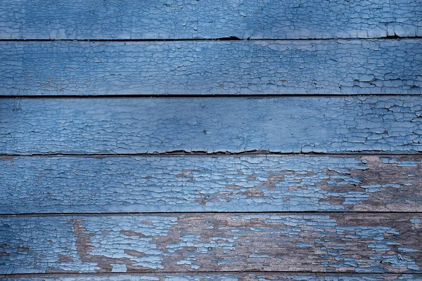 Blue Paint Abstract Vintage Background Wooden Old Peeling Surface — Stock Photo, Image