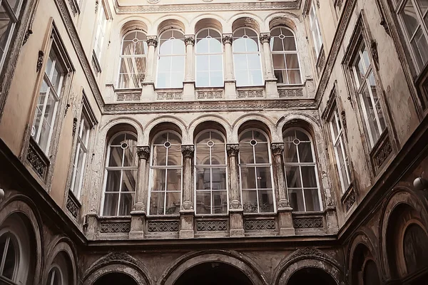 Casa Fachada Europa Detalhes Vista Histórica — Fotografia de Stock