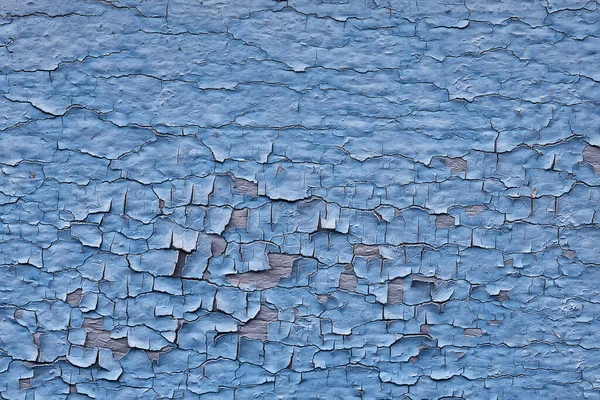 ブルーペイント抽象的なヴィンテージの背景 木製の古い剥離面 — ストック写真
