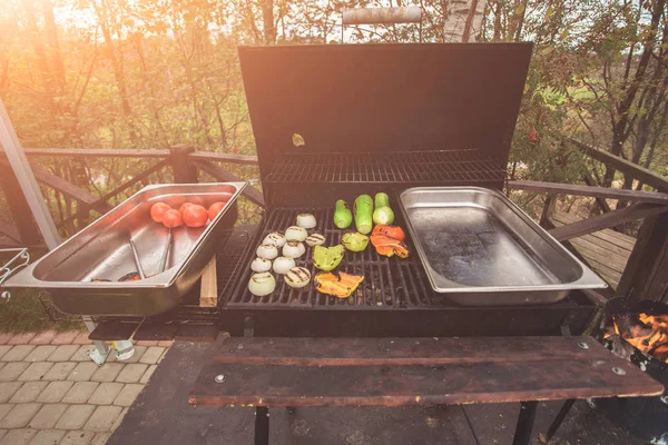 Dinner party, grilled vegetables — Stock Photo, Image