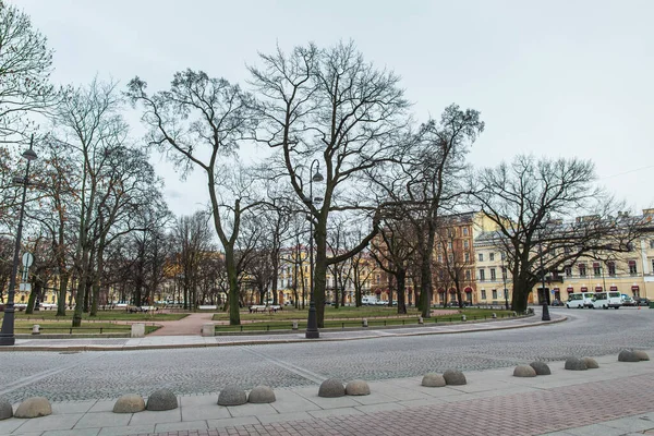 Saint Petersburg Rusia Marzo 2020 Calles Vacías Centro Ciudad Primer — Foto de Stock