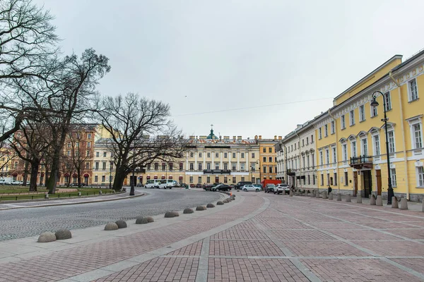 Saint Petersburg Rusia Marzo 2020 Calles Vacías Centro Ciudad Primer — Foto de Stock