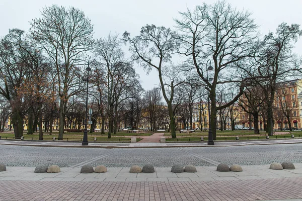 Saint Petersburg Rusia Marzo 2020 Calles Vacías Centro Ciudad Primer — Foto de Stock