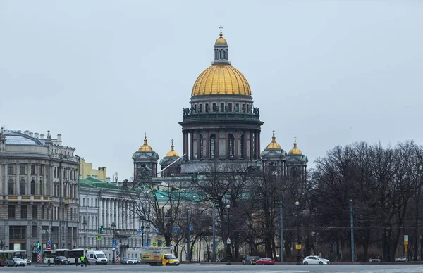 2020年3月31日 俄罗斯圣彼得斯堡 在自我隔离的第一天 市中心空旷的街道 — 图库照片