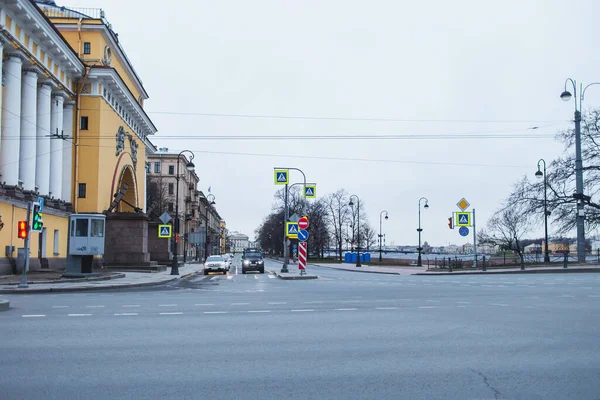 Saint Petersburg Russland März 2020 Leere Straßen Zentrum Der Stadt — Stockfoto