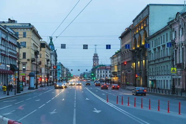 Saint Petersburg Rusia Marzo 2020 Ciudad Vacía Primer Día Aislamiento — Foto de Stock