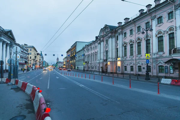Saint Petersburg Rusia Marzo 2020 Ciudad Vacía Primer Día Aislamiento — Foto de Stock