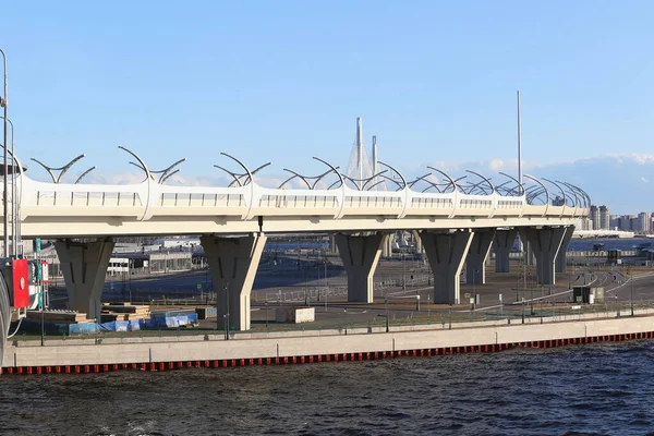 Side Vew Den Övergivna Parkeringen Och Det Omgivande Området Tunnelbanestation — Stockfoto