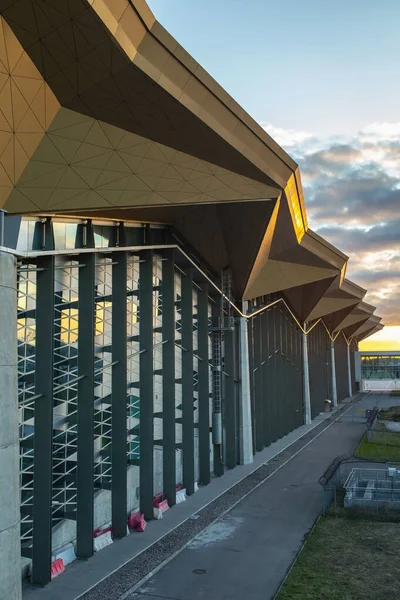 San Petersburgo Rusia Abril 2020 Aeropuerto Internacional Pulkovo Vacío Edificio — Foto de Stock