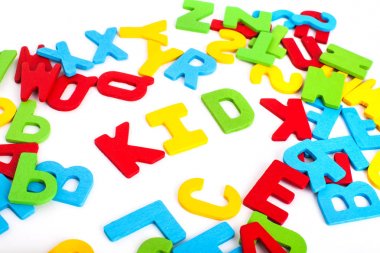 büyü mektup beyaz arka plan üzerinde bir 