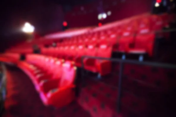 Fondo borroso de asiento rojo en el cine . —  Fotos de Stock