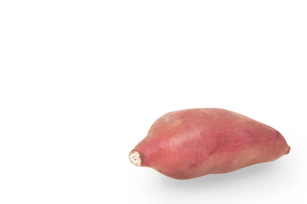 Japan zoete aardappel geïsoleerd met ruimte op witte achtergrond. — Stockfoto