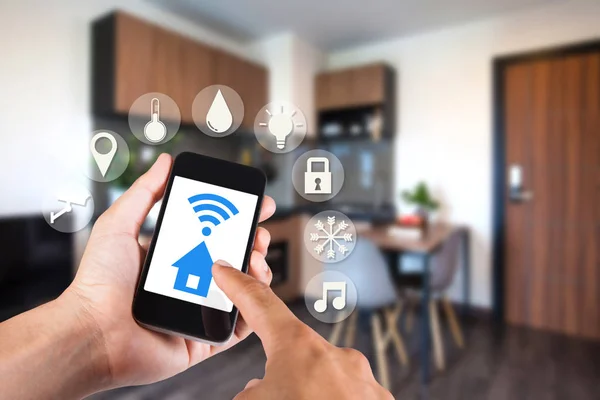 El smartphone app akıllı cep telefonunuzda uzaktan kumandasında evinde her şeyi tarafından wifi ağ istimal ev.