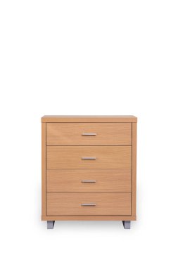 Kopyalama yeri olan beyaz arka plan üzerinde izole giriş açık beyaz gardrop.